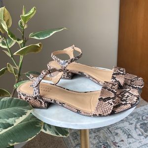 Lauren Conrad Snakeskin Sandal size 9